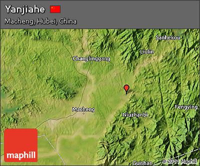 Satellite Map of Yanjiahe