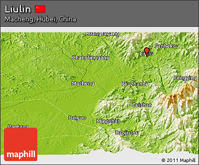 Physical Panoramic Map of Liulin