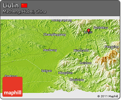 Physical Panoramic Map of Liulin