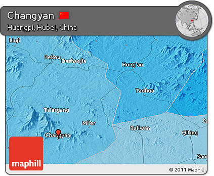 Political Panoramic Map of Changyan