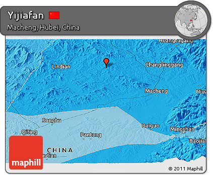 Political Panoramic Map of Yijiafan