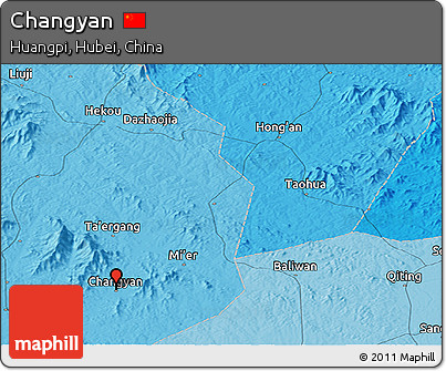 Political Panoramic Map of Changyan