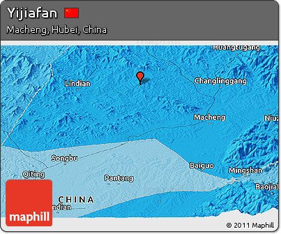 Political Panoramic Map of Yijiafan