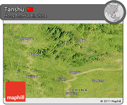 Satellite Panoramic Map of Tanshu