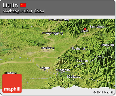 Satellite Panoramic Map of Liulin