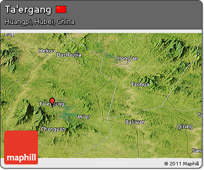 Satellite Panoramic Map of Ta'ergang