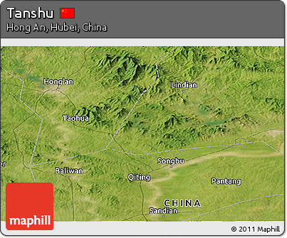 Satellite Panoramic Map of Tanshu