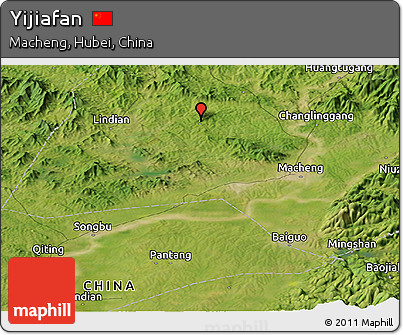 Satellite Panoramic Map of Yijiafan