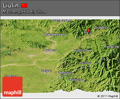 Satellite Panoramic Map of Liulin