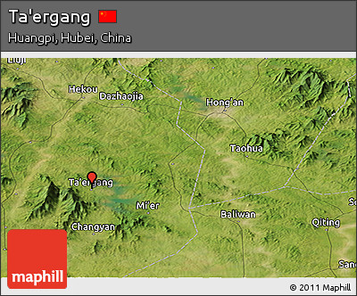 Satellite Panoramic Map of Ta'ergang