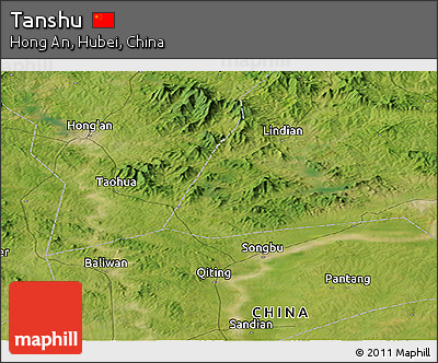 Satellite Panoramic Map of Tanshu
