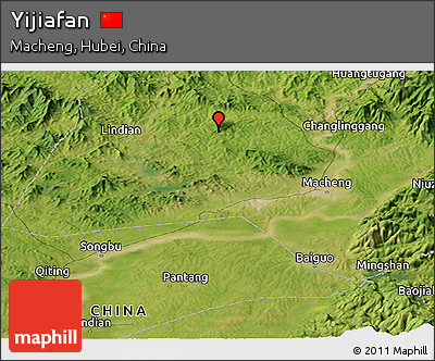 Satellite Panoramic Map of Yijiafan