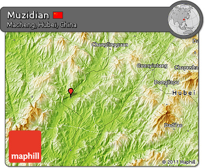 Physical 3D Map of Muzidian