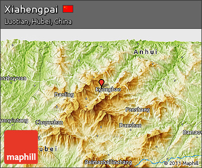 Physical 3D Map of Xiahengpai
