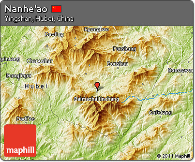 Physical 3D Map of Nanhe'ao
