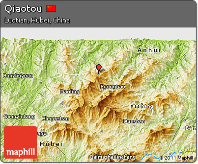 Physical 3D Map of Qiaotou