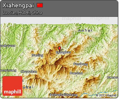 Physical 3D Map of Xiahengpai