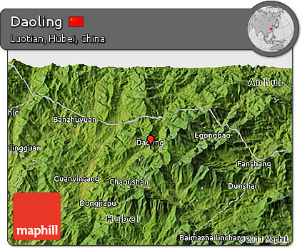 Satellite 3D Map of Daoling