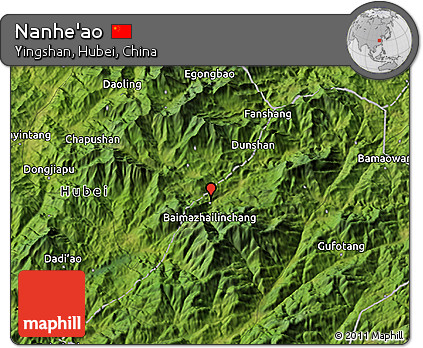 Satellite 3D Map of Nanhe'ao