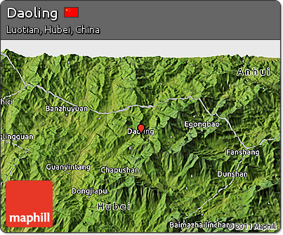 Satellite 3D Map of Daoling