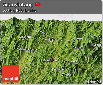 Satellite 3D Map of Guanyintang