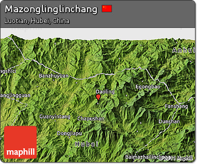 Satellite 3D Map of Mazonglinglinchang