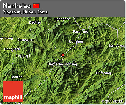 Satellite 3D Map of Nanhe'ao