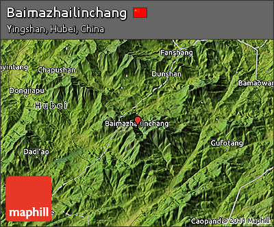 Satellite 3D Map of Baimazhailinchang