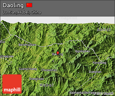 Satellite 3D Map of Daoling