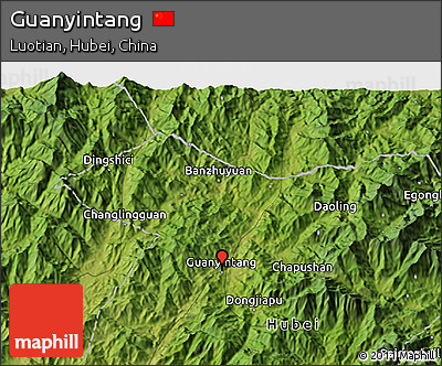 Satellite 3D Map of Guanyintang
