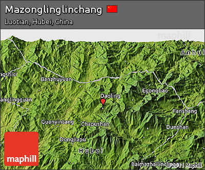 Satellite 3D Map of Mazonglinglinchang