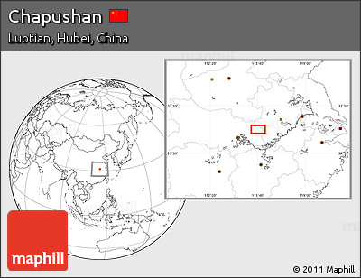 Blank Location Map of Chapushan
