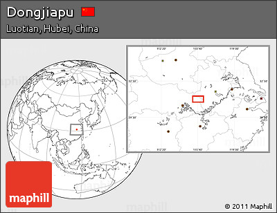 Blank Location Map of Dongjiapu