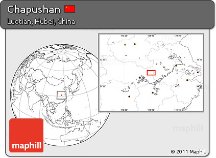 Blank Location Map of Chapushan