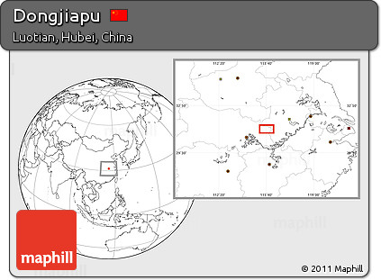 Blank Location Map of Dongjiapu