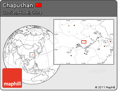 Blank Location Map of Chapushan
