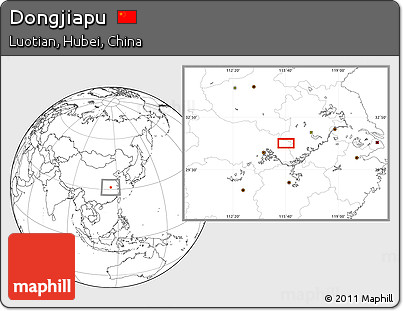 Blank Location Map of Dongjiapu