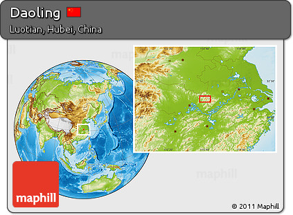 Physical Location Map of Daoling