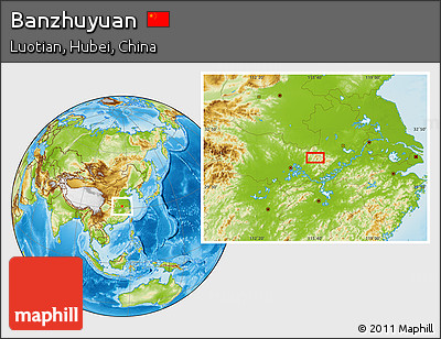 Physical Location Map of Banzhuyuan