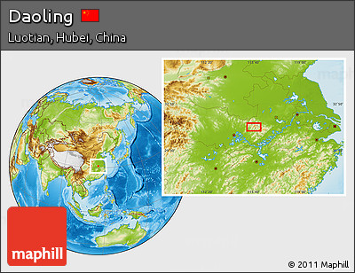 Physical Location Map of Daoling