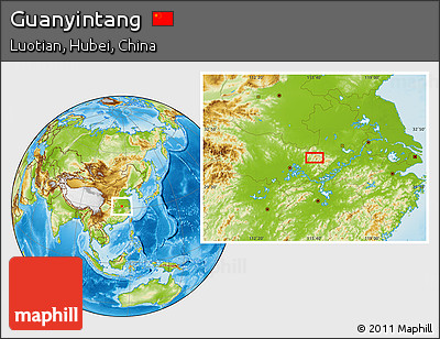 Physical Location Map of Guanyintang