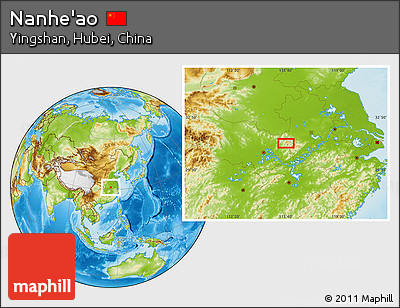 Physical Location Map of Nanhe'ao