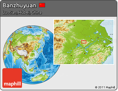 Physical Location Map of Banzhuyuan