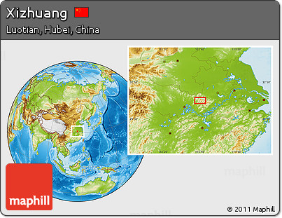 Physical Location Map of Xizhuang