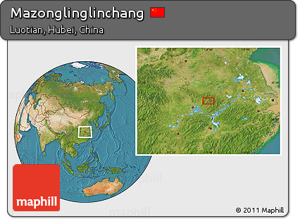 Satellite Location Map of Mazonglinglinchang