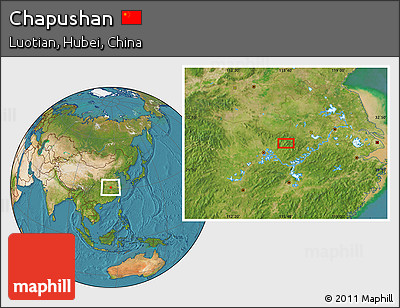 Satellite Location Map of Chapushan
