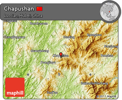 Physical Map of Chapushan