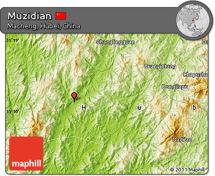 Physical Map of Muzidian