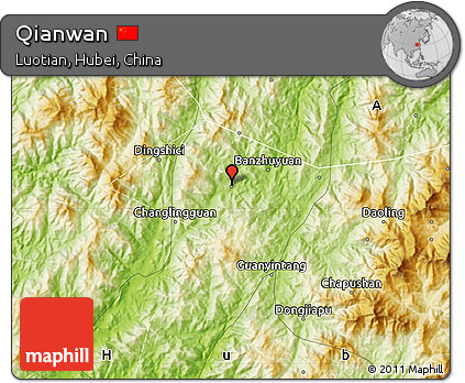 Physical Map of Qianwan