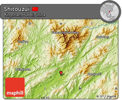 Physical Map of Shitouzui